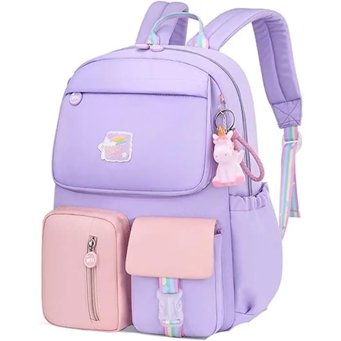Sac à dos - WYCY - Licorne Mignon - Hydrofuge - 35L - Pour Filles Collège-0