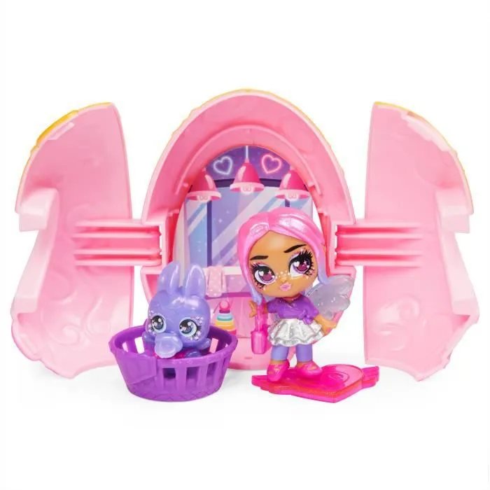 HATCHIMALS - PIXIES BABYSITTERS S10 Shimmer Babies - 6060405 - Fée Hatchimals Avec Autocollants et Accessoires - Modèle Aléatoire-2