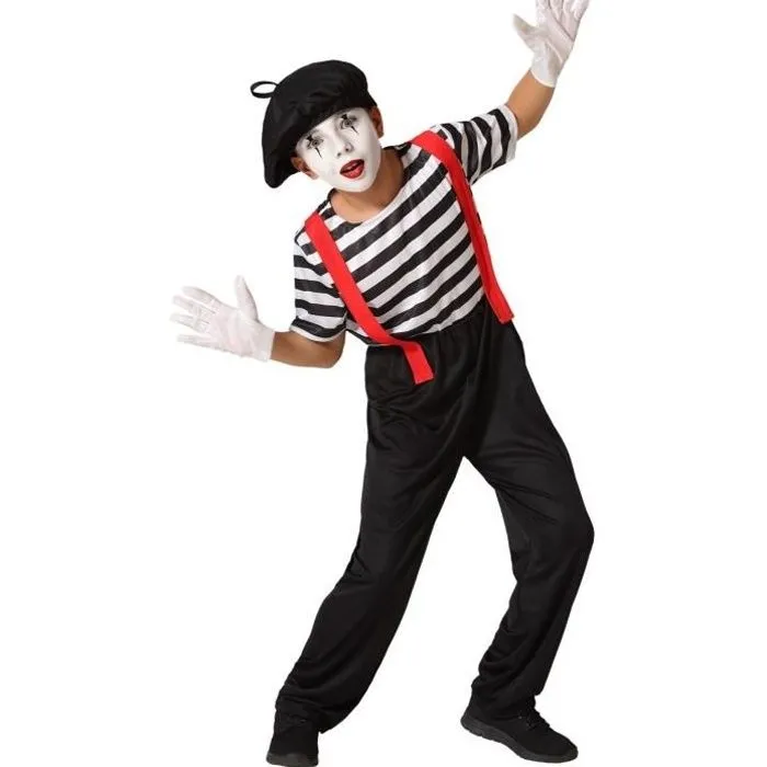 ANGEL TOMAS, SA. Déguisement Mime Rayures pour garçon. 5 ans. Enfant-0