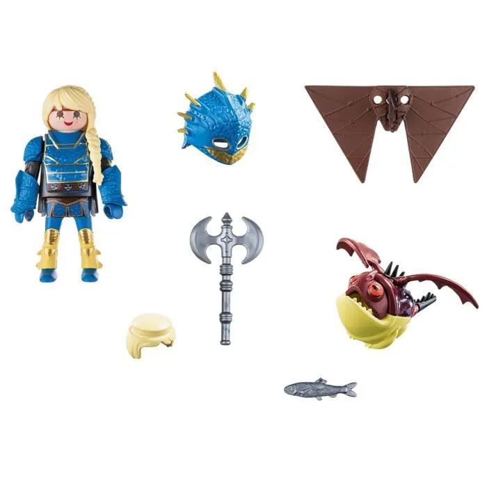 PLAYMOBIL Dragons 3 - Astrid en combinaison de vol avec Globegobeur - Mixte - A partir de 4 ans-2