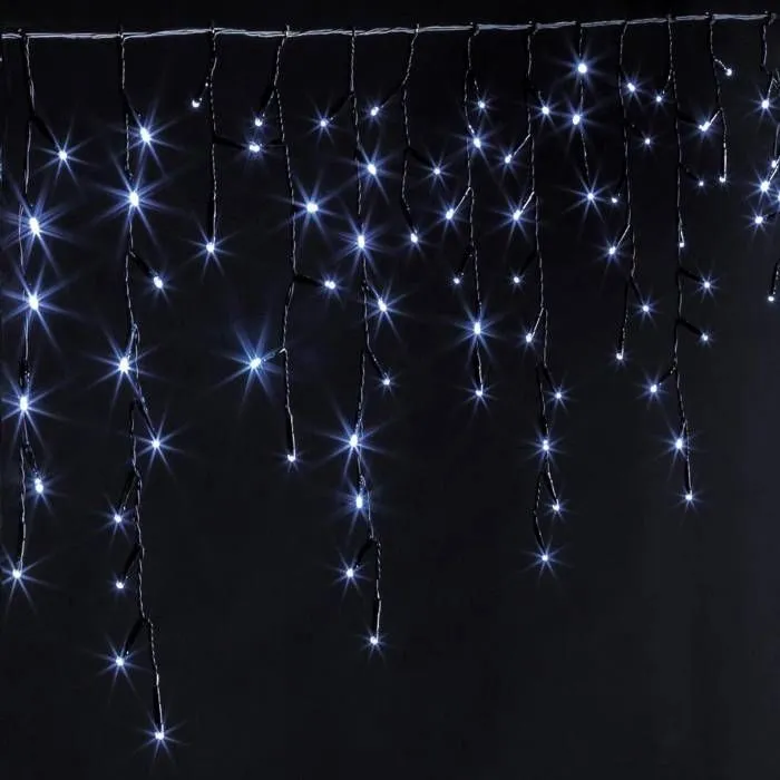 Rideau scintillant extérieur programmable 240 LED blanc froid Feeric lights & christmas-1