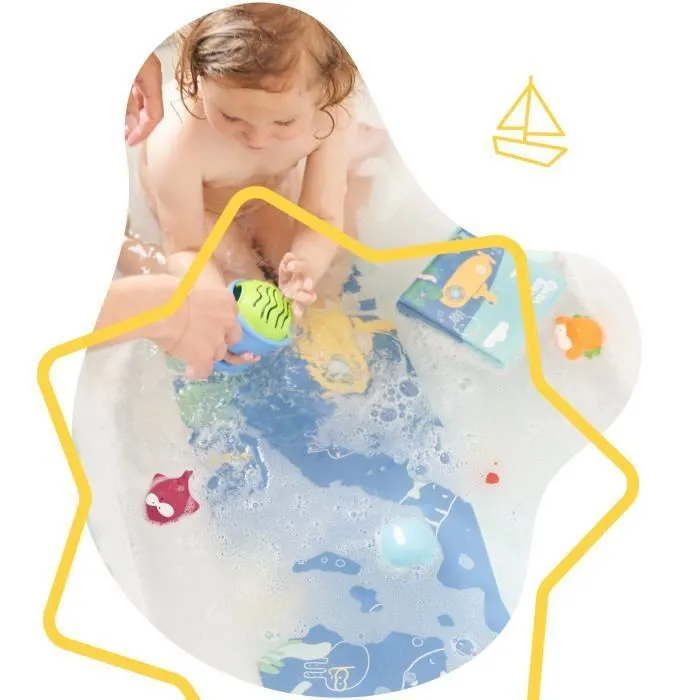 Badabulle Tapis de bain antidérapant avec témoin de température-1