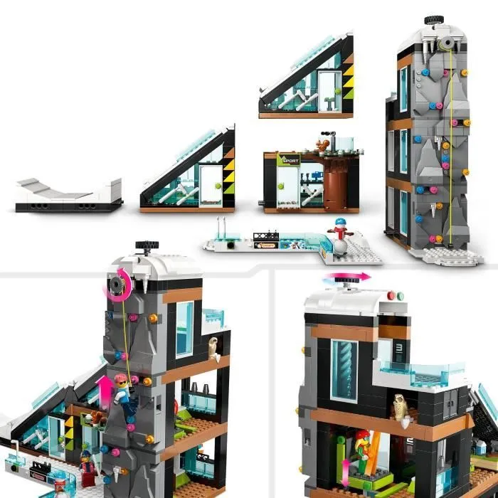 LEGO® City 60366 Le Complexe de Ski et d’Escalade, Jouet de Construction Modulaire pour Enfants Dès 7 Ans-2