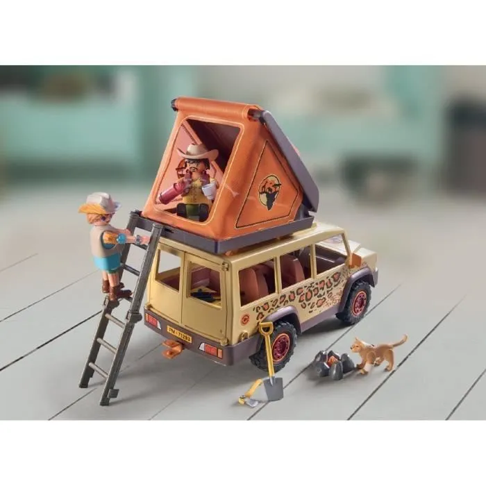PLAYMOBIL 71293 Explorateurs avec véhicule tout terrain, Wiltopia, 98 pièces, Dès 4 ans-4