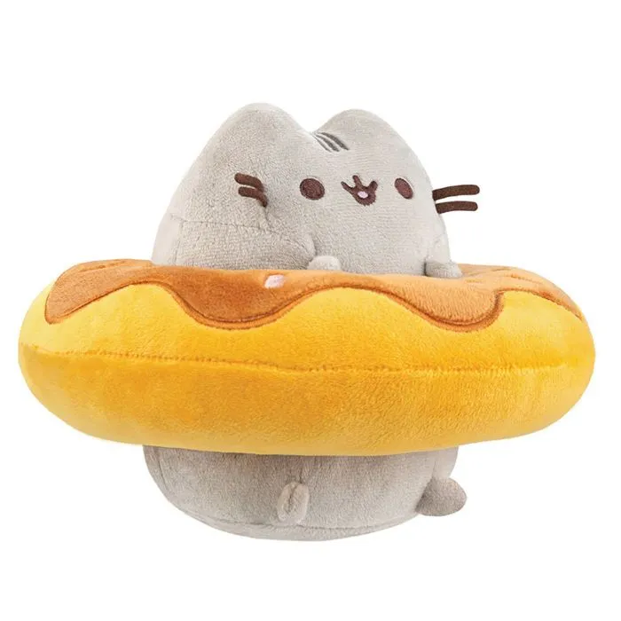Mascotte peluche - Pusheen - Beignet chocolat - 13 cm - Douceur - Licence officielle-2