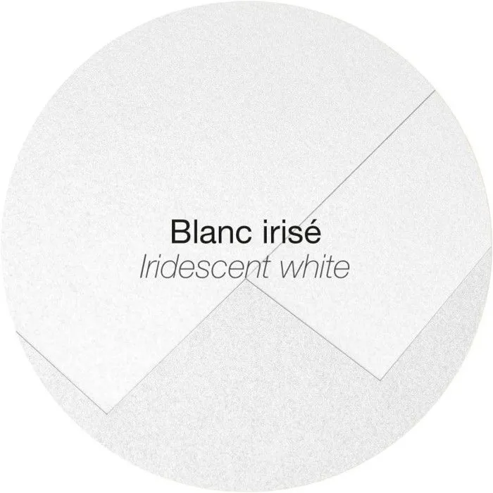 Carte - CLAIREFONTAINE - Pollen - 210g - 110x155mm - Blanc irisé - Paquet de 25-1