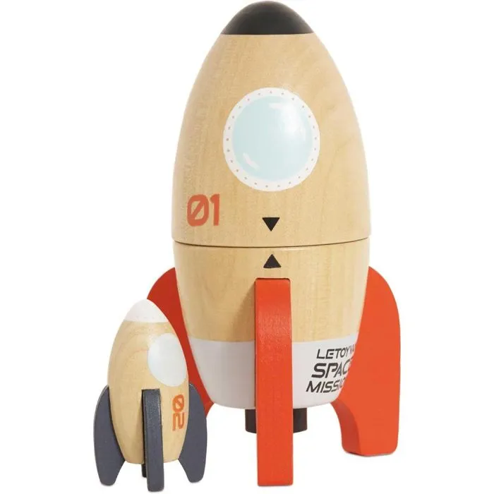 Jouet - Le Toy Van - TV808 - Duo de Fusées - Bois FSC - 3 à 8 ans - Mixte-0