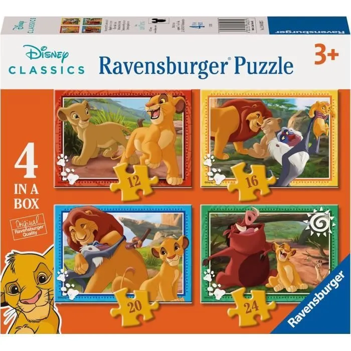 Ravensburger Puzzle Le Roi Lion 4 en 1-0