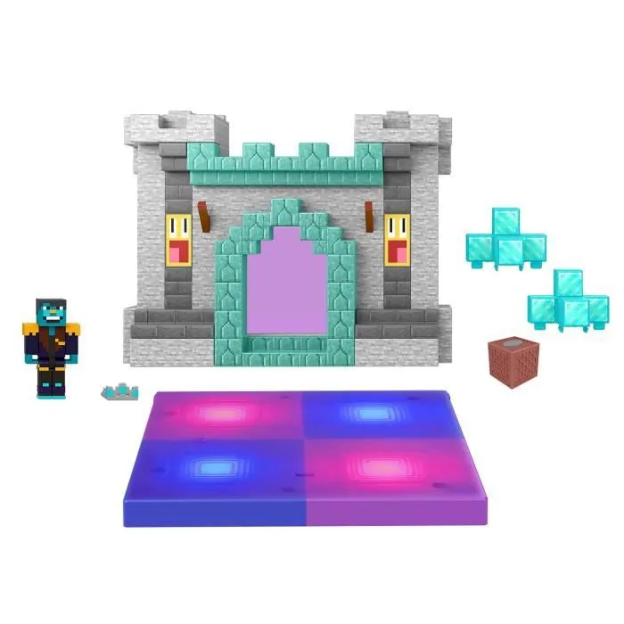 MATTEL - Coffret Château Minecraft - Figurines d'action - 27cm x 29cm - 6 ans et +-0