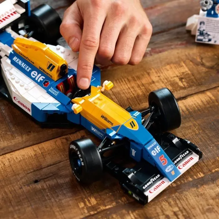 LEGO Icons 10353 Williams Racing FW14B et Nigel Mansell - Voiture de course F1 pour adulte-7