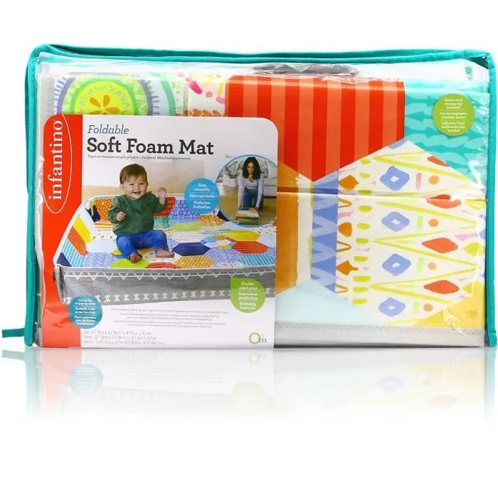 Tapis d'éveil - INFANTINO - Tapis mousse géant pliable-4