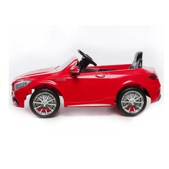 Voiture électrique pour enfants Mercedes S63 Rouge, Télécommande 2,4 GHz , Motor: 2 x 45W, Siège en similicuir (LE1748)-3