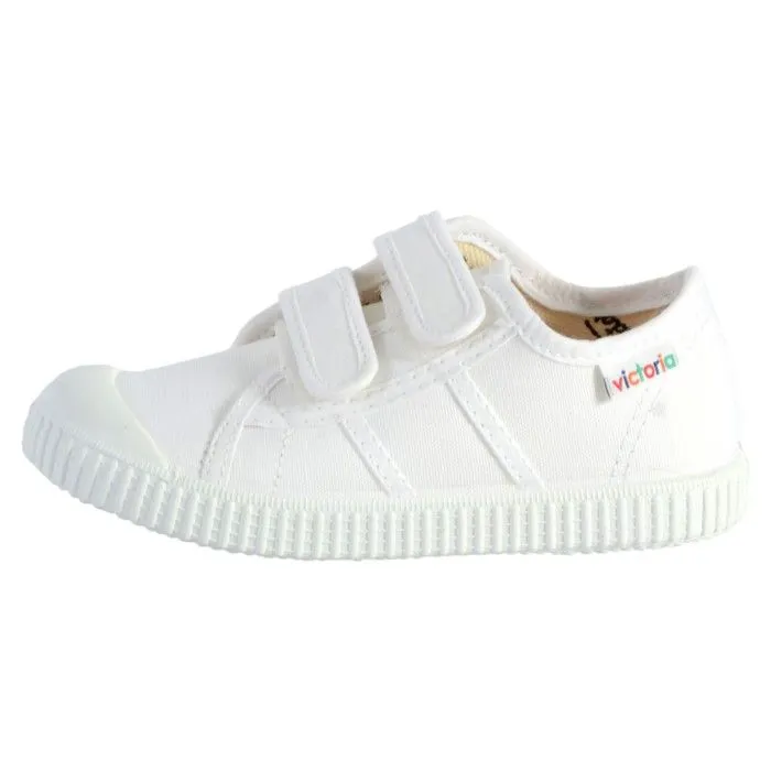 Basket Enfant Victoria - Blanc - Scratch - Textile - Fille-0
