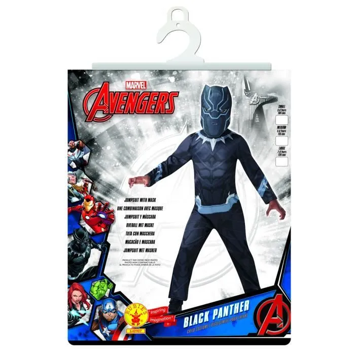 Déguisement Black Panther - RUBIES - Classique 3/4 ans - Avengers - Garçon-1
