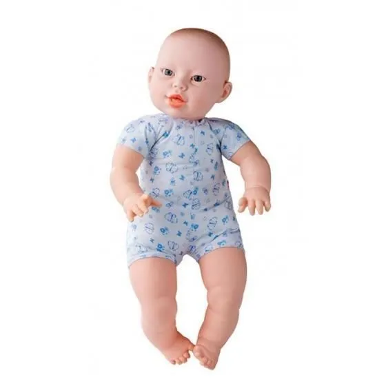 Poupée bébé Nouveau-né corps mou asiatique 45 cm garçon - BERJUAN - Ivoire - Blanc - Non-0