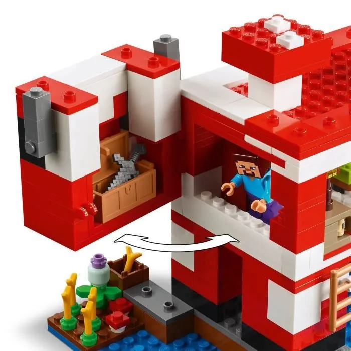 LEGO Minecraft 21270 La maison des Champimeuhs - Jeu de construction pour fille dès 8 ans-3