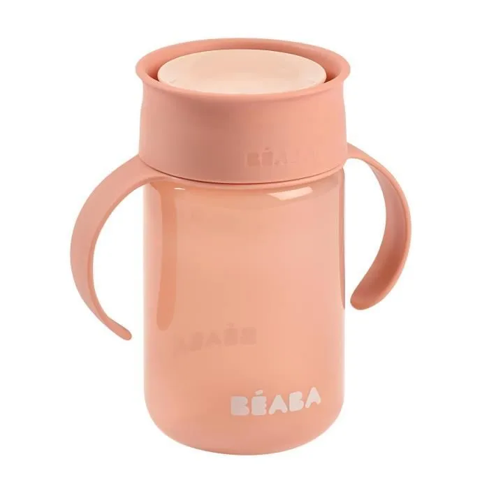 Tasse d'apprentissage 360° - BEABA - Rose - Pour Bébé - 340 ml - Plastique-7