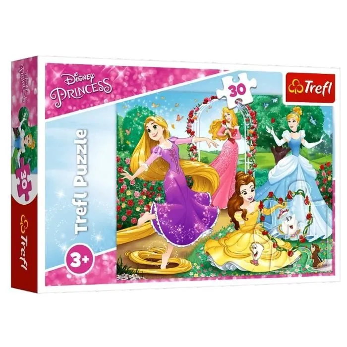 Puzzle - GUIZMAX - Princesse - 30 pièces - Raiponce, Cendrillon, Aurore - Multicolore-0