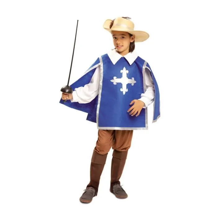 Déguisement Mousquetaire Bleu pour garçon-0