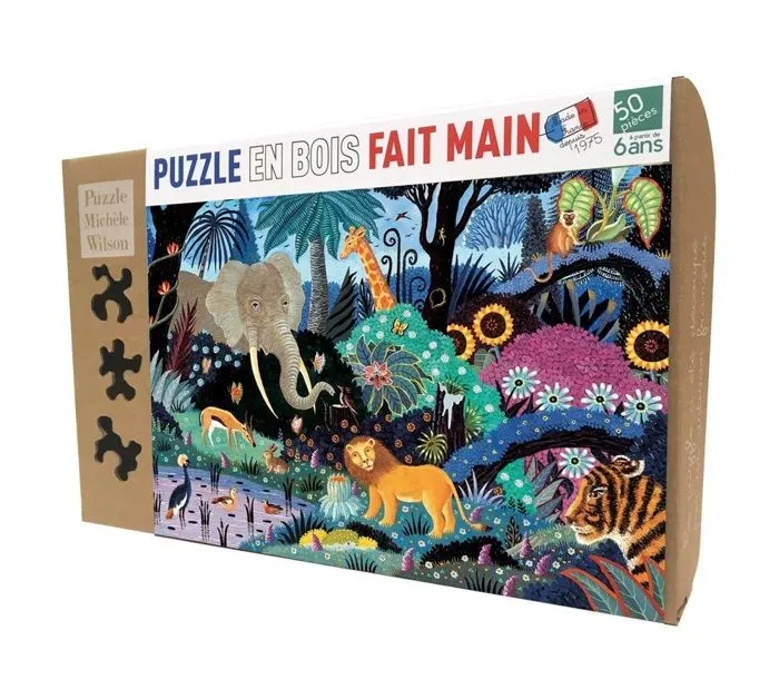 Puzzle Michèle Wilson - Nuit dans la jungle d'Alain Thomas - WILSON JEUX-1
