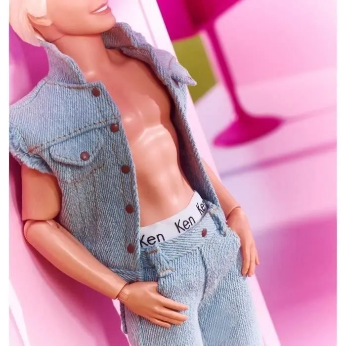 Barbie Le Film-Poupée Ken® à collectionner, tenue en jean HRF27-2
