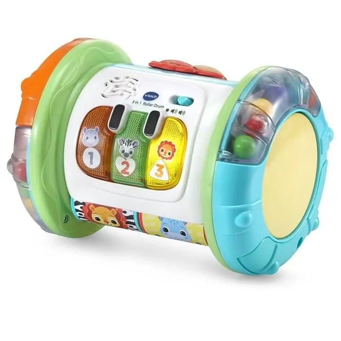 Jouet Éducatif 3 en 1 - VTech - Rouleau Magique - Multicolore - Mélodies et Sons-0