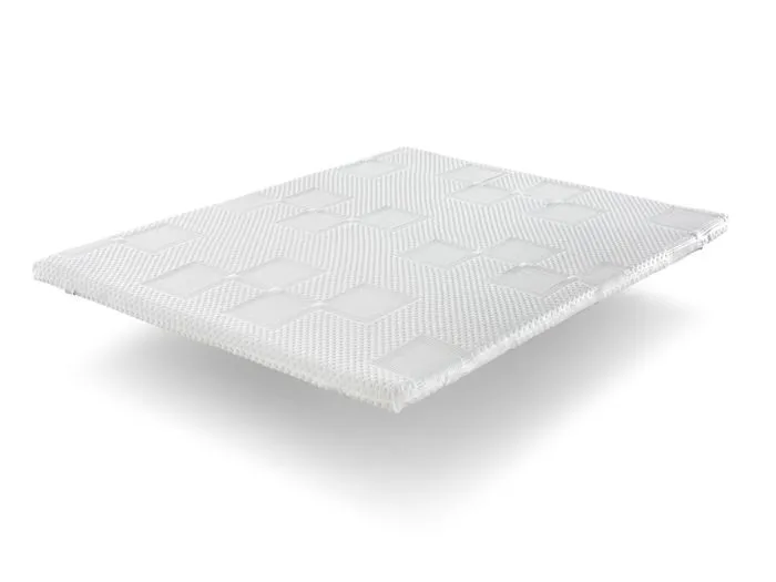 Surmatelas - BASTILLE - 150x190 cm - Épaisseur 5 cm - Mousse HR - Déhoussable-0