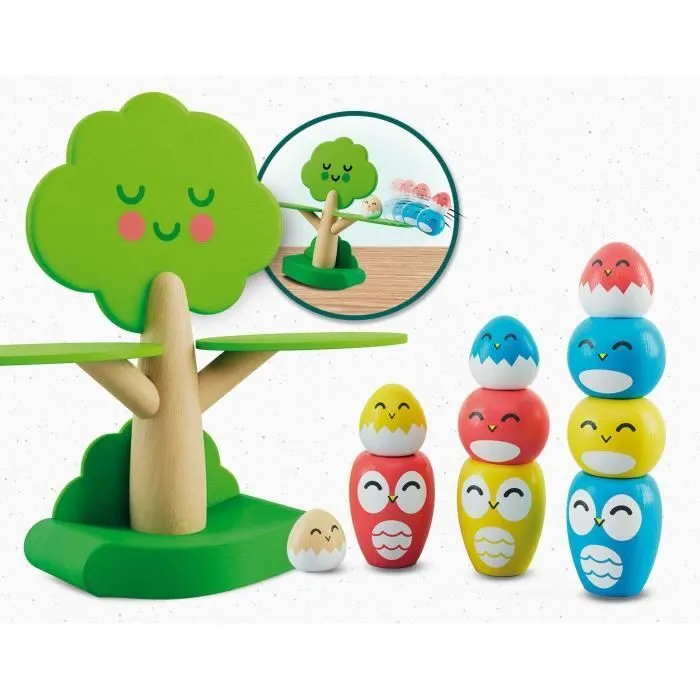 Tree Balancing - Jeu Montessori- MONTESSORI BOIS - Jeu d'Équilibre, Arbre et Oiseaux-1