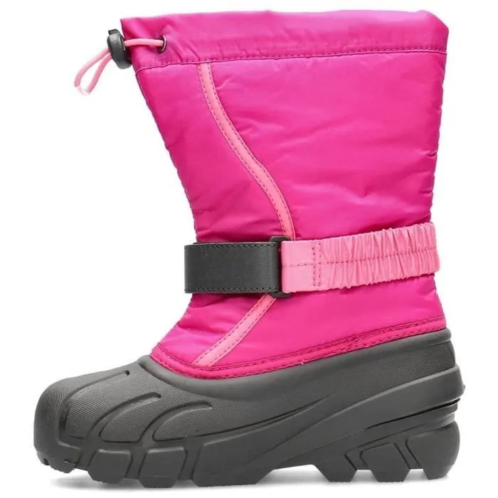 Bottes - SOREL - Flurry 33 - Noir-Rose - Haute - Mixte - Plat-3