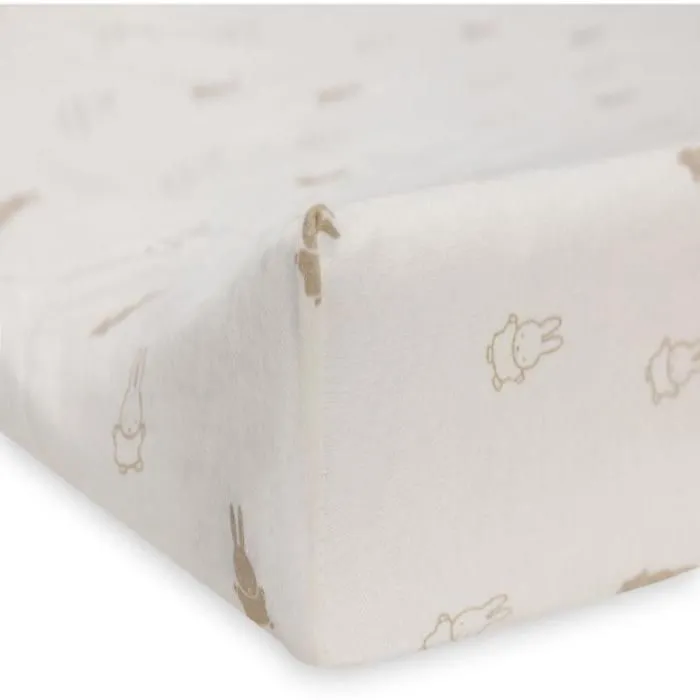Housse matelas à langer - JOLLEIN - Happy Miffy Nougat Beige - Jersey - Bébé-1