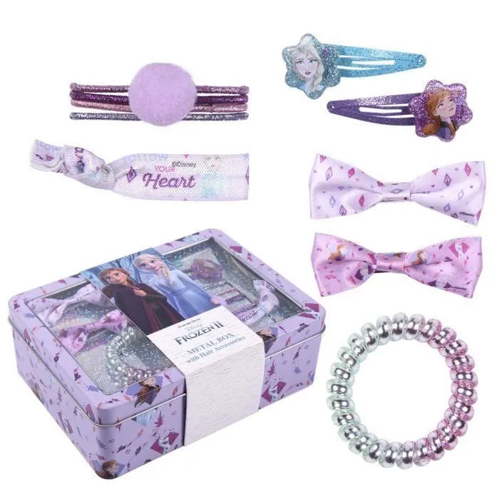 Accessoires de beauté - FROZEN - Coffret Cadeau - Boîte-cadeau réutilisable - Rose, Bleu, Violet-0