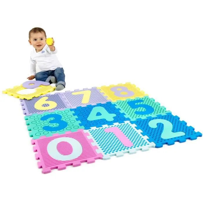 FORMULA BABY Tapis Puzzle en mousse Formes - 9 Dalles-1
