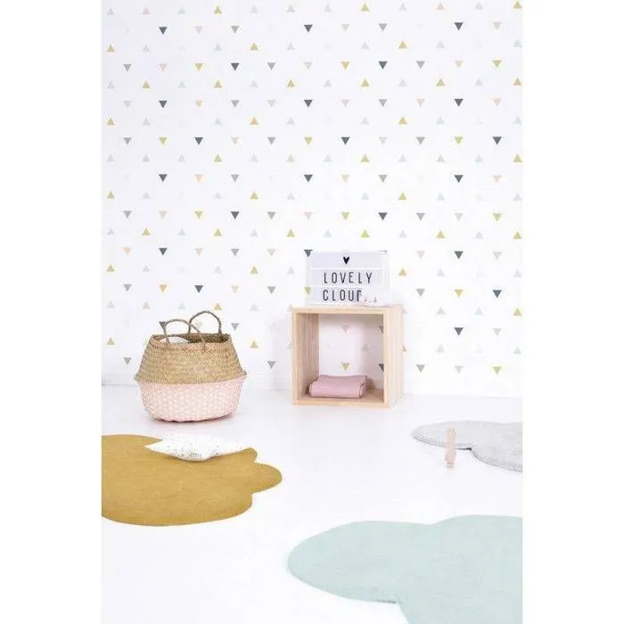 Tapis - Lilipinso - Forme Nuage - 67 x 100 cm - Coton - Vert Jungle-3