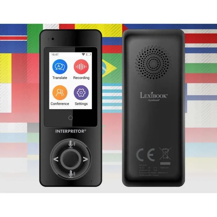 LEXIBOOK Interpretor® Traducteur vocal instantané basé sur l’intelligence artificielle - 45 langues-0