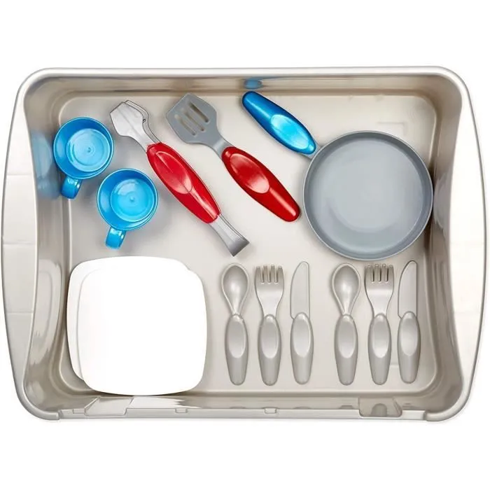 Évier et cuisinière - LITTLE TIKES - Primo - Fonctionne avec pompe - Inclus vaisselle - Dès 3 ans-2