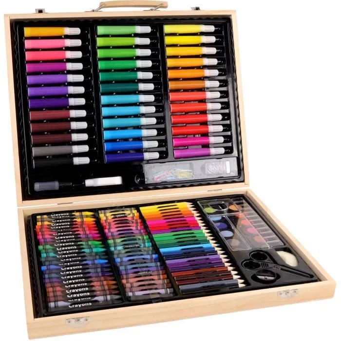 Mallette de dessin - MAIN D'ARTISTE - 150 Pièces - Loisir Créatif - Dès 5 ans-2