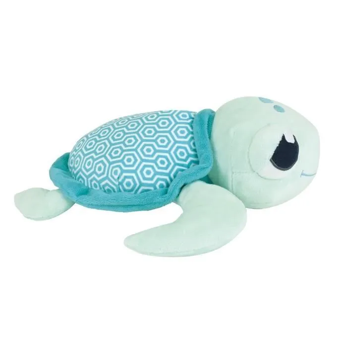 Ma Petite Carapace Peluche Tortue Lumineuse Naturelle +/- 25 cm - JEMINI - Chargeable à la lumière, fonctionne sans pile.-4