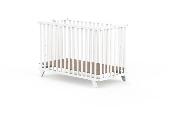Lit pliant nomade - Geuther - Mayla - Blanc - 60x120 cm - Réglable en hauteur-0