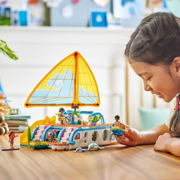 LEGO Friends 42664 L’Aventure en Bateau - Jeu Créatif pour Fille dès 8 Ans avec Dauphins-4