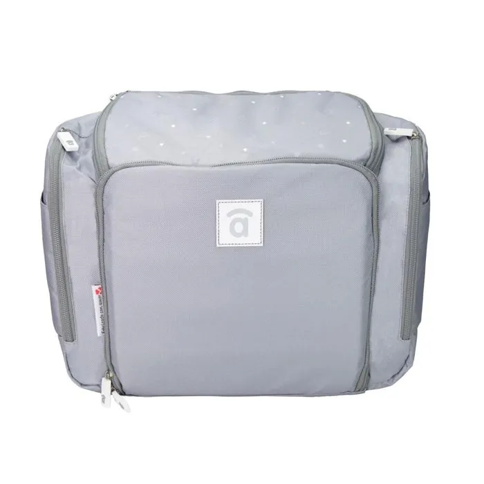 Sac Rehausseur et Poussette - Go Anywhere - Sushi Gris - Harnais 3 Points - Poches de Rangement-1