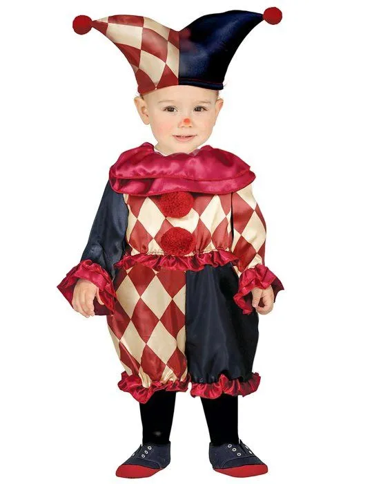 Déguisement clown sombre bébé-0