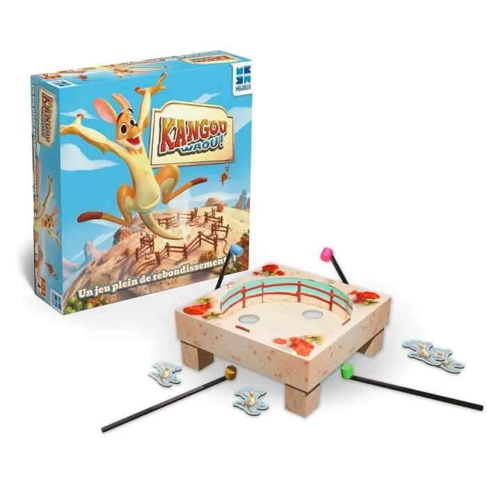 KANGOU’WAOU, Jeu d’Action et réflexe, A partir de 4 Ans, De 2 à 4 Joueurs, 678143, Megableu-1