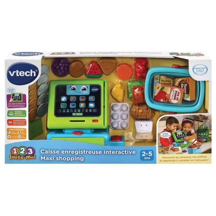 VTECH - 1,2,3 Imite-Moi - Caisse Enregistreuse Interactive Maxi Shopping - Jouet d'Imitation Enfant-2
