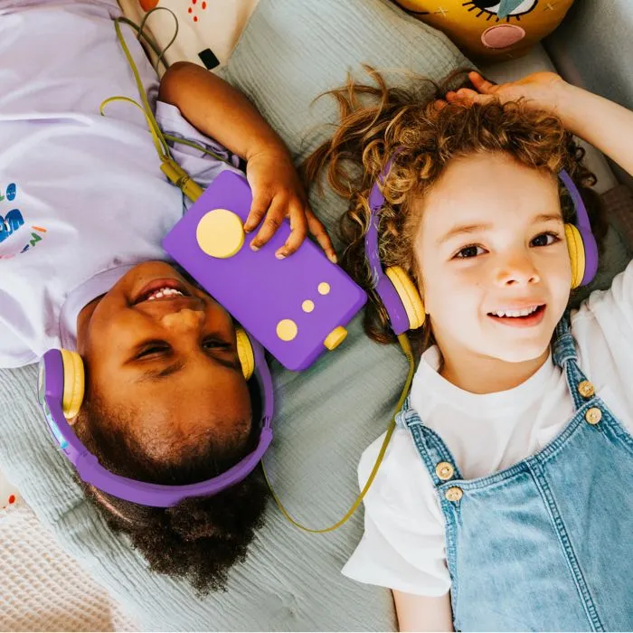 Casque audio - Lunii - Octave - Violet - Pliable - Volume limité à 85 dB-1