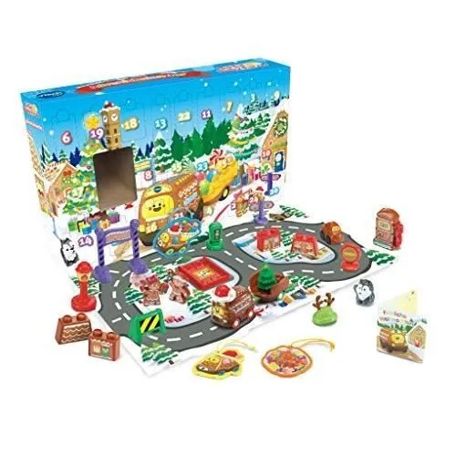 Calendrier de l'Avent Tut Tut Bolides - VTECH - Flitzer en pain d'épices - Figurines et carte de Noël incluses-0
