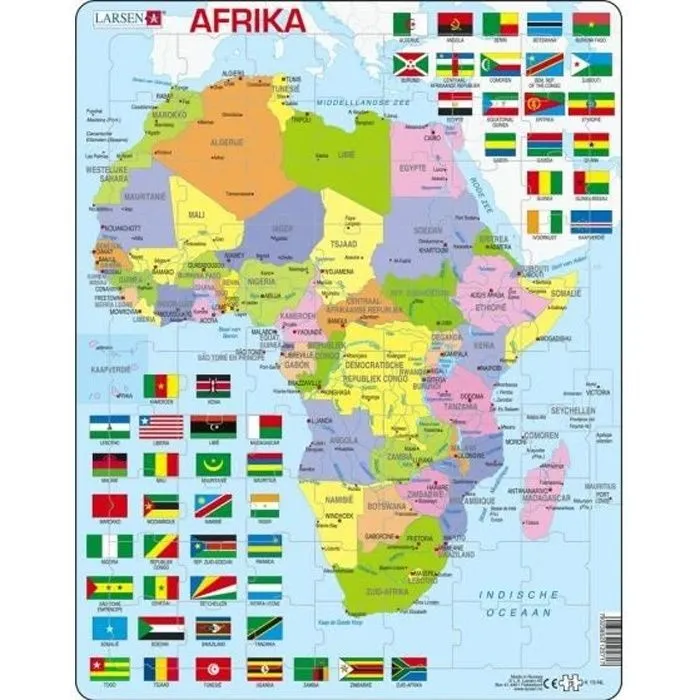 carte maxi puzzle : Afrika70 pièces-0