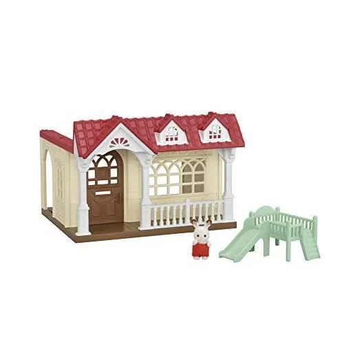 Maison miniature - SYLVANIAN FAMILIES - La Maison Framboise - Pour bébé - Marron - Rouge, marron et beige-1