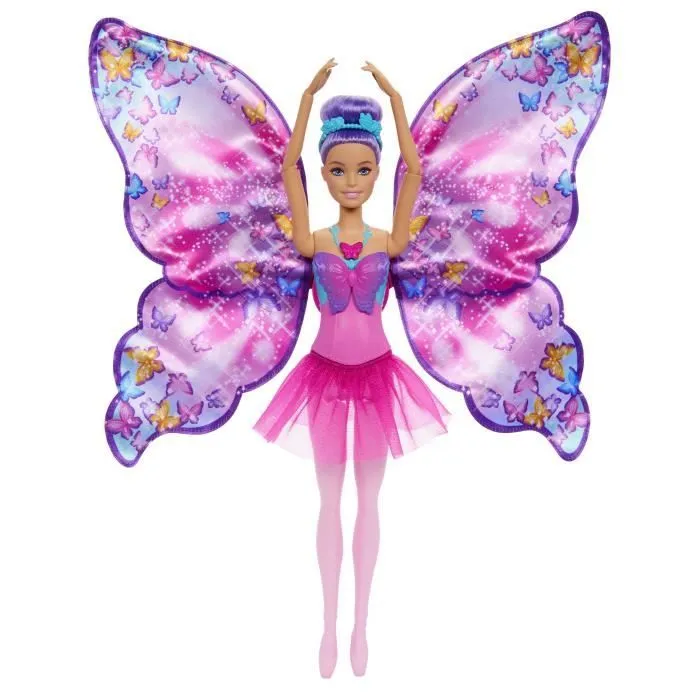 Barbie-De Danseuse à Papillon-Poupée transformation 2 en 1 HXJ10-0