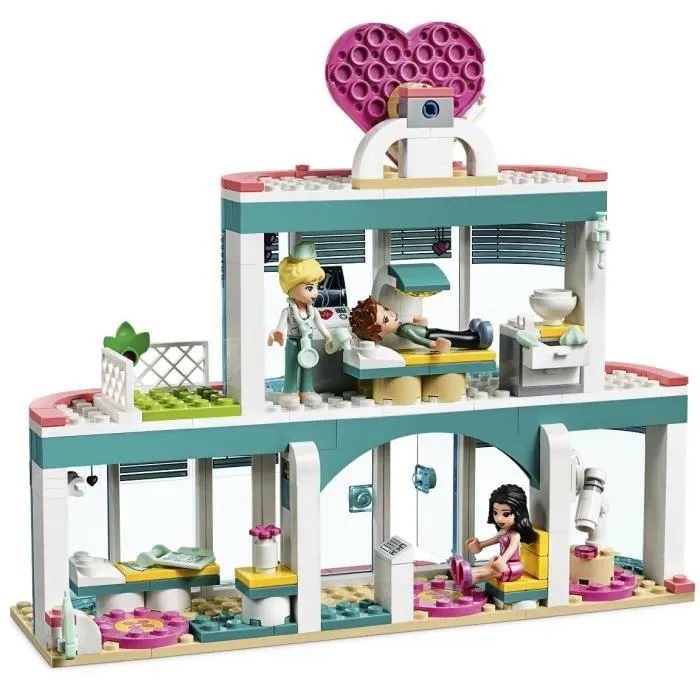 LEGO® Friends 41394 L’hôpital de Heartlake City avec Mini Poupées et Jouet Ambulance, pour Filles et Garçons de 6 ans et +-7