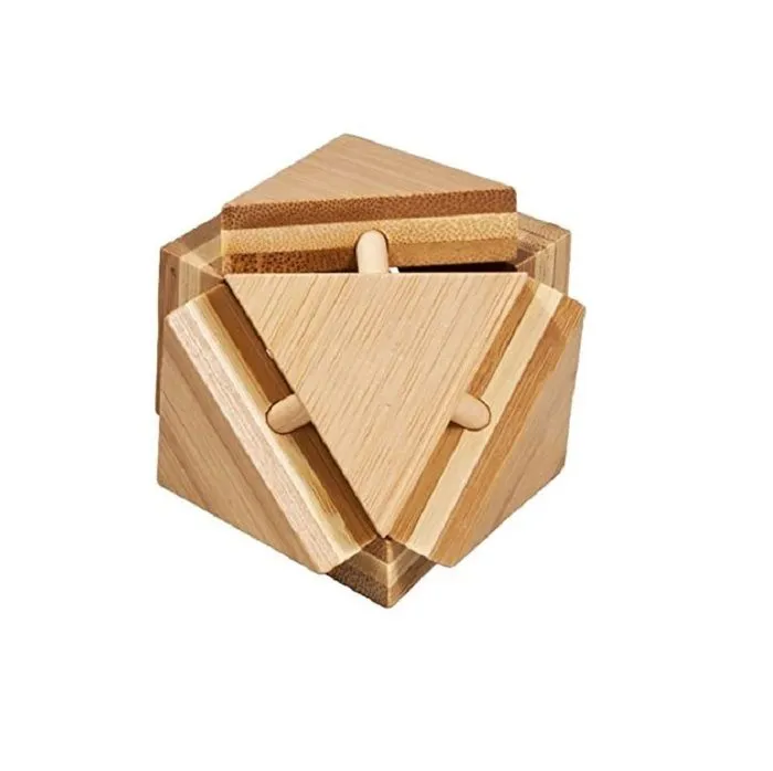 Puzzle 3D en bambou - Boîte Triangle Magique - Mixte - 9 ans et plus - 25 min-1